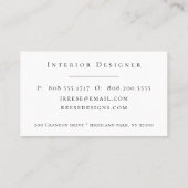 Abstract Moody Violet Gold Metallic Visitekaartje (Achterkant)