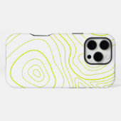 abstract mooi geel iPhone hoesje (Achterkant horizontaal)