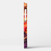 Abstract mooi paars, rood en geel helder Case-Mate iPhone case (Achterkant / Links)