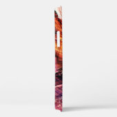Abstract mooi paars, rood en geel helder Case-Mate iPhone case (Achterkant / Rechts)