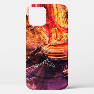 Abstract mooi paars, rood en geel helder Case-Mate iPhone case