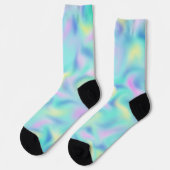 Abstract mooi pastel spiraalpatroon sokken (Links)