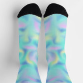 Abstract mooi pastel spiraalpatroon sokken (Top)