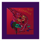 Abstract Moon Galaxy Art Photo Print Foto Afdruk (Voorkant)