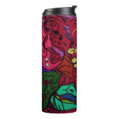 Abstract Moon Galaxy Art Thermal Tumbler Thermosbeker (Gedraaid links)