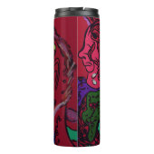 Abstract Moon Galaxy Art Thermal Tumbler Thermosbeker (Achterkant)