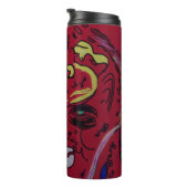 Abstract Moon Galaxy Art Thermal Tumbler Thermosbeker (Geroteerd rechts)