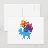 Abstract Moose Briefkaart (Voorkant / Achterkant)