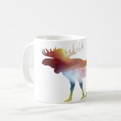 Abstract Moose silhouet Koffiemok (Voorkant links)