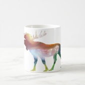 Abstract Moose silhouet Koffiemok (Center)