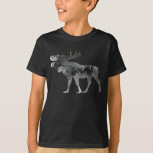 Abstract Moose silhouet T-shirt