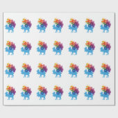 Abstract Moose Wrapping Paper Cadeaupapier (Vlak)
