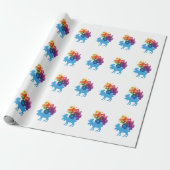Abstract Moose Wrapping Paper Cadeaupapier (Uitgerold)
