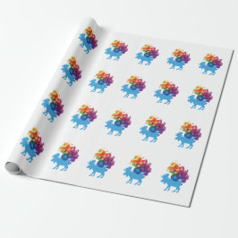 Abstract Moose Wrapping Paper Cadeaupapier