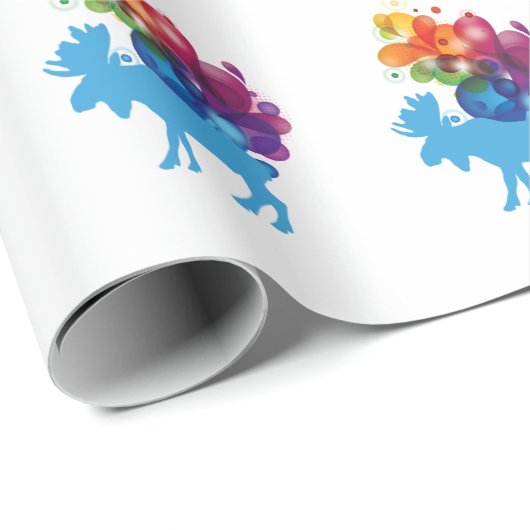 Abstract Moose Wrapping Paper Cadeaupapier (Rol Hoek)