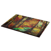 Abstract Mosaic Autumn Forest Cutting Board Snijplank (Hoek)