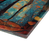 Abstract Mosaic Autumn Forest Snijplank (Hoek)
