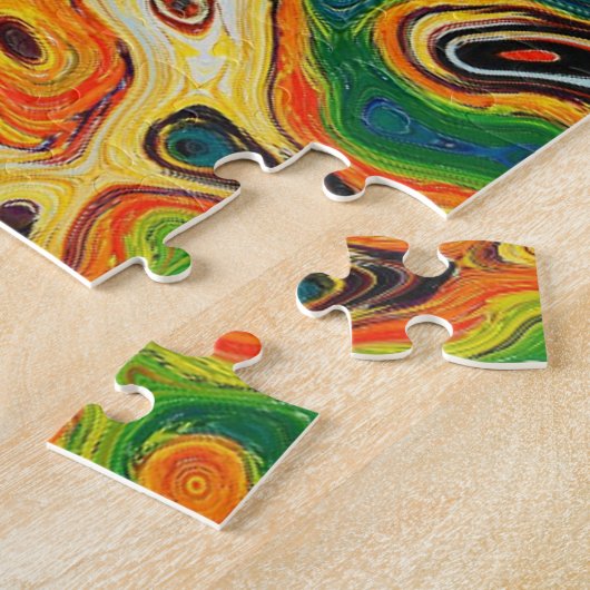 Abstract Mosaic Colorful Painting Gift Legpuzzel (Zijkant)