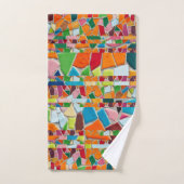 Abstract Mossaic Pattern Bad Handdoek (Handdoek)