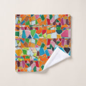Abstract Mossaic Pattern Bad Handdoek (Wasdoekje)