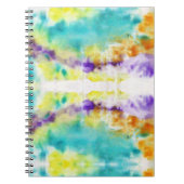 Abstract motief Verf op stof ontwerp Notitieboek (Voorkant)