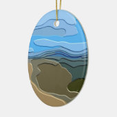 ABSTRACT MOUNTAIN KERAMISCH ORNAMENT (Links)