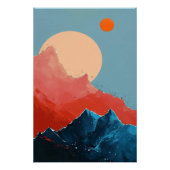 Abstract Mountain Perfect Poster (Voorkant)