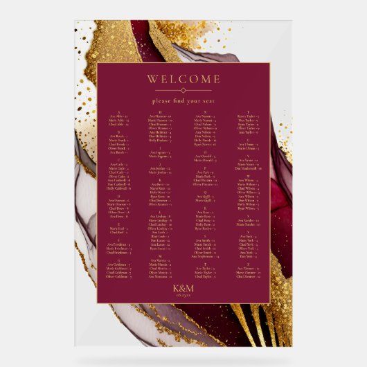 Abstract Mousserende Zitkaart Wijn Rood ID1018 Acryl Bord (Voorkant)