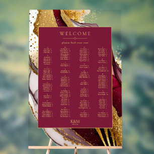 Abstract Mousserende Zitkaart Wijn Rood ID1018 Acryl Bord