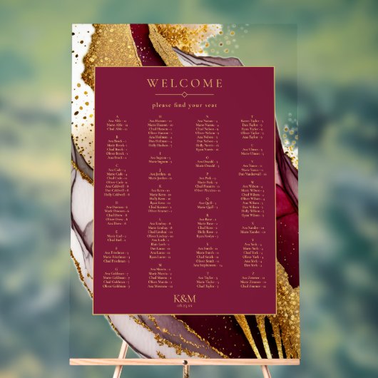 Abstract Mousserende Zitkaart Wijn Rood ID1018 Acryl Bord (Neutraal)