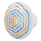 Abstract mozaïek Glas in lood #4 Keramische Knop (Rechts)