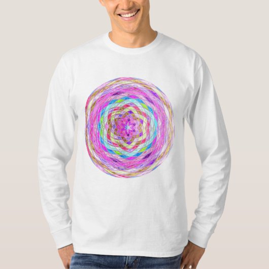 Abstract mozaïek Glas in lood #7 T-shirt (Voorkant)