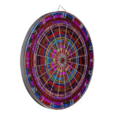 Abstract mozaïek Glas in lood #9 Dartbord (Voorkant Links)
