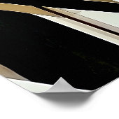 Abstract mozaïek goud en neutraal poster (Hoek)