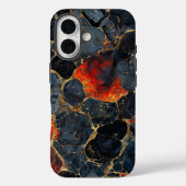 Abstract Mozaïek Gouden Ader Stenen Patroon Case-Mate iPhone Case (Achterkant)