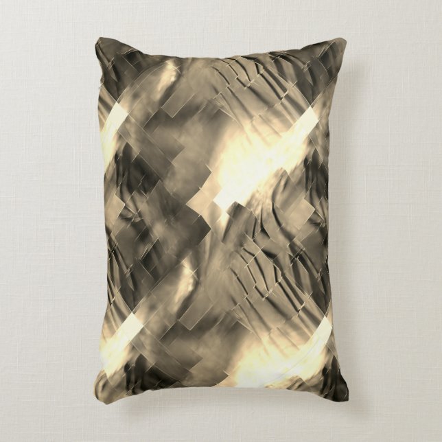 Abstract mozaïek met een schok van tinten accent kussen (Voorkant(Verticaal))