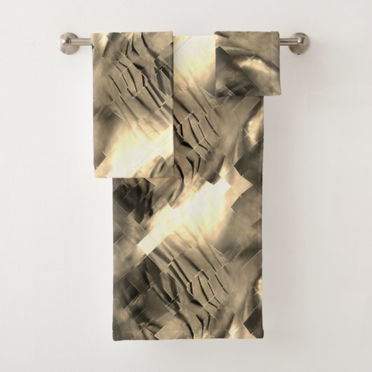 Abstract mozaïek met een schok van tinten bad handdoek (Insitu)