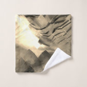 Abstract mozaïek met een schok van tinten bad handdoek (Wasdoekje)