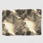 Abstract mozaïek met een schok van tinten golfhanddoek (Horizontaal)