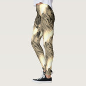 Abstract mozaïek met een schok van tinten leggings (Links)