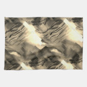 Abstract mozaïek met een schok van tinten theedoek (Horizontaal)