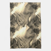 Abstract mozaïek met een schok van tinten theedoek (Verticaal)