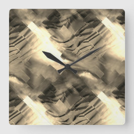 Abstract mozaïek met een schok van tinten vierkante klok