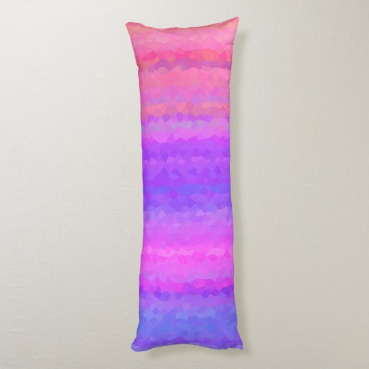 Abstract mozaïek naadloos patroon lichaamskussen (Achterkant (Verticaal))