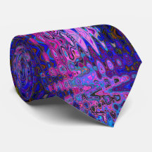Abstract mozaïek roze en blauw golvend retro