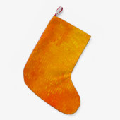 Abstract Mozaïek Sinaasappel: Bright Gloss Kleine Kerstsok (Voorkant (Hangend))