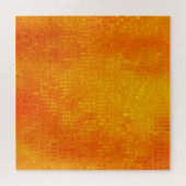 Abstract Mozaïek Sinaasappel: Bright Gloss Legpuzzel (Horizontaal)