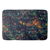 Abstract mozaïek van ontheemde kampvuur op groen badmat (Voorkant)