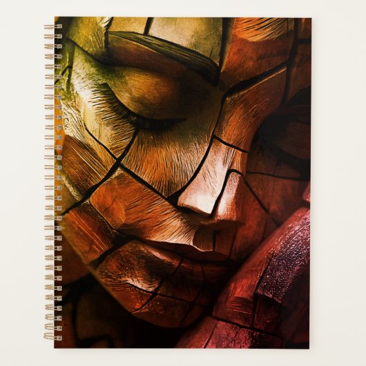 Abstract mozaïek vrouwelijk gezicht wandkunst – ge planner (Voorkant)