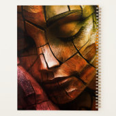 Abstract mozaïek vrouwelijk gezicht wandkunst – ge planner (Achterkant)